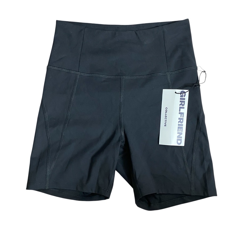 Girlfriend Collective High-Rise Black Bike Short